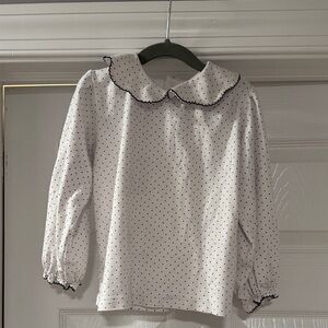 The Beaufort Bonnet Company White Polka Dot Blouse